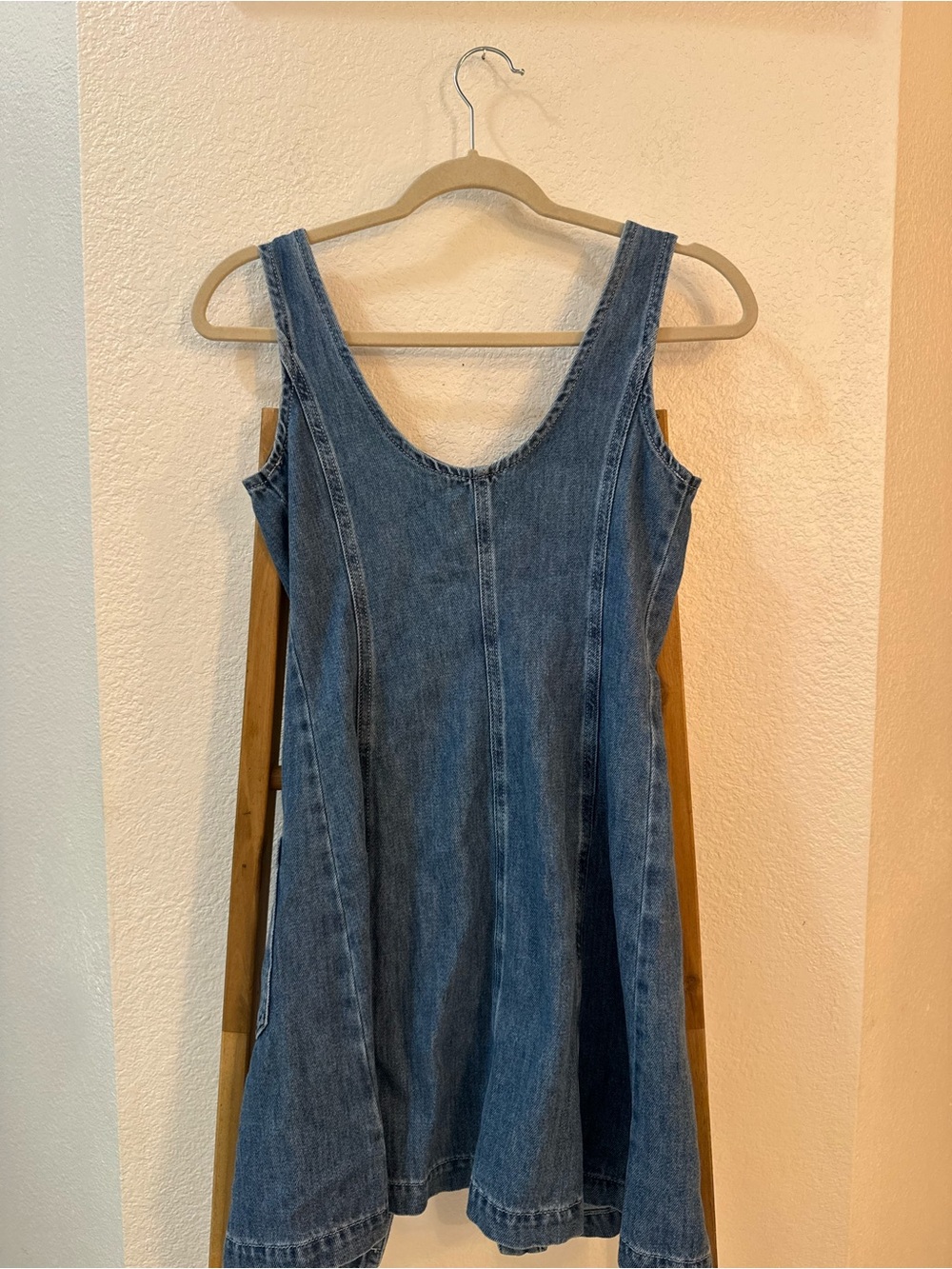Marine Layer Daisy Mini Denim Button-Front 100% Cotton size XS Pockets - Picture 12 of 15
